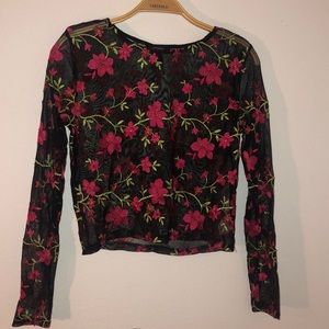 Forever 21 sheer top blouse